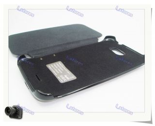 2400mAh Leather Extended Backup Battery Case Cover For HTC One X G23 