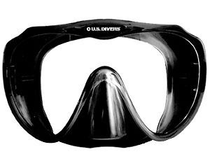 new u s divers malibu lx frameless mask black one