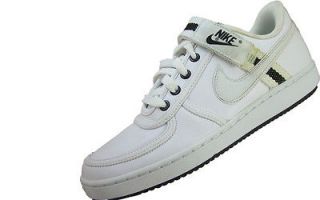 Mens Nike Vandal Low Basketball Shoes Size 8.5 New White/White Black 
