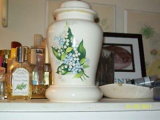 ginger jar lily of the valley lamp vintage chic pottery