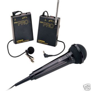 azden wms pro wireless mic lavalier microphone wms pro fast