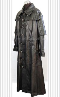 van helsing mens gothic vampire long real leather coat