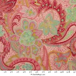 minky velvet divine paisley pink chenille fabric 36 x60 time
