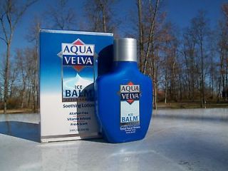 aqua velva ice balm soothing lotion after shave time left