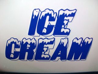 New Custom Vendor Ice Cream Cart Graphics & Ice Cream Cone Bicycle 
