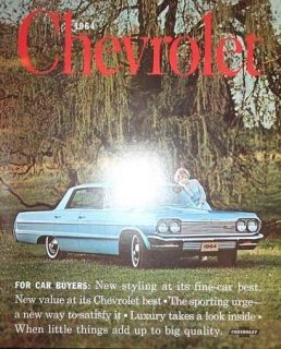 1964 belaire caprice impala wagon sales brochure 