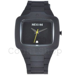 nixon rubber player analog quartz watch a139 black new from