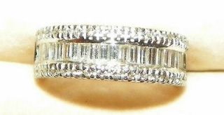 le vian 18k white gold diamond band ring 6 5gm