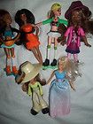 McDonalds Girl Figures Toys Skates Barbie Dolls Cake Toppers African 