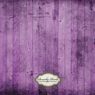 4ft x 4ft Vinyl Photo Backdrop, Purple Grunge Wood, Floor Photo Prop 