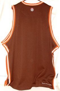   Globetrotters Brown Basketball Sewn Logo Jersey Mens 4X Platinum Fubu