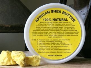 100% Natural Organic RAW UNREFINED SHEA BUTTER 16oz or 1 pound NEW