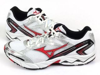 Mizuno Wave Vitality 2 White/Red/Black Running Training Shoes X10 Mesh 