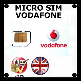 Vodafone micro sim for iphone 4 4s nokia lumia samsung s3 freebees pay 