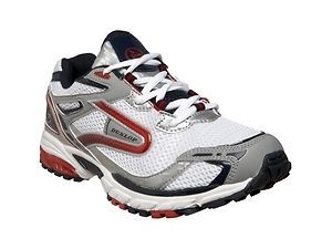 Mens Shoes SDunlop KT Dart White/Red/Navy New Runners Sizes 7 13 