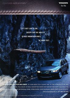 2000 Volvo Cross Country   Goat   Classic Vintage Advertisement Ad 