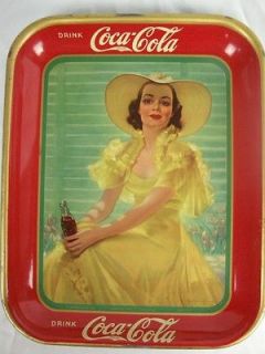 1938 coca cola tray coke serv ing trays 1938 time