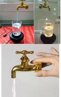   Faucet Mug, Floating Faucet Water Fountain Led Water Tap (Large