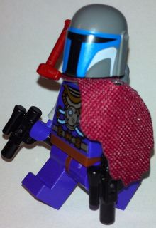 JANGO boba FETT custom lego star wars figure blaster pauldron purple 