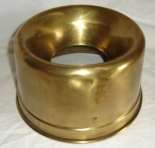 unusual vintage solid brass spittoon cover  30