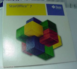 SUN STAR OFFICE 7 CD DESKTOP PUBLISHING & MORE NEW CD FREE S/H 