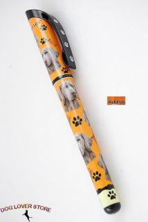 Weimaraner Dog Gel Replaceable Writing Pen Ballpoint Black Ink