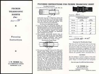 fecker c1939 rifle telescope manual  4 45