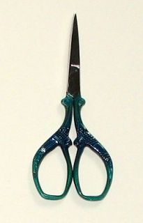 Dinky Dyes Blue Green Pattern Unique Scissors 3.5 Embroidery Very 