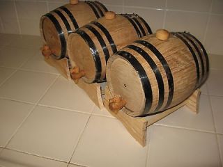 oak barrels three 5 liter for whiskey or spirits time