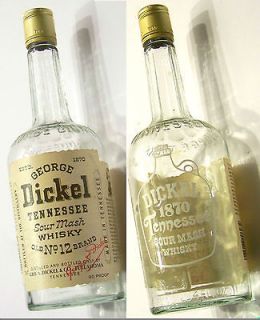 vintage george dickel sour mash whisky bottle 