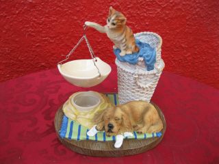 New  Old Virginia Hanging Bowl Wax Melter Laundry Day Pet Cat & Dog 