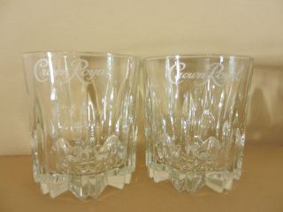 pair of crown royal canadian whiskey glasses set of two