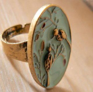   Birds Vintage Retro Steampunk RING Unusual Gift for her Valentines Day