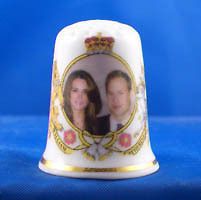 New 1 thimble Royal Wedding Prince William & Kate