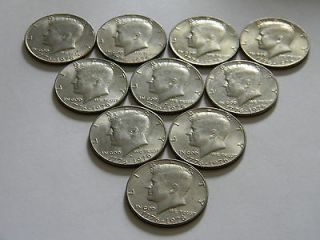 lot of 10 ten 1976 kennedy bicentennial half dollar coins