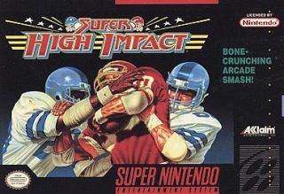 Super High Impact Football Super Nintendo SNES No inst/box GAME only