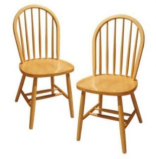 winsome wood windsor chair natural set of 2 time left