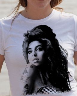amy winehouse ladies fitted t shirt more options colour size