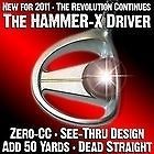 LH HAMMER X DRIVER WITH FLATSHAFT BY JACK HAMM AS SEEN ON TV