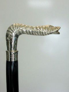 serpent walking stick chrome handle ws9  36