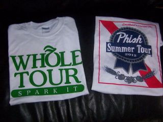 phish lot shirt pabst summer tour 2012