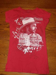 red white rolling stone garth brooks t shirt size small
