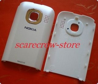 Newly listed For Nokia C2 03 White Battery Back Case Cover