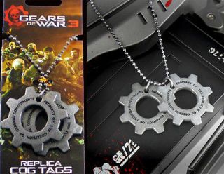 NEW OFFICIALLY LICENSED NECA GEARS OF WAR 3 METAL COG DOG TAGS 