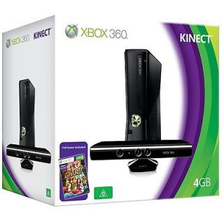  Xbox 360 S Kinect & Adventures Bundle 4GB Matte Black Console (UK PAL