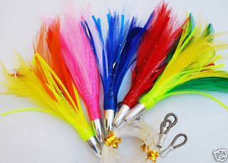pack of rigged mini feathers tuna tailor mackeral from