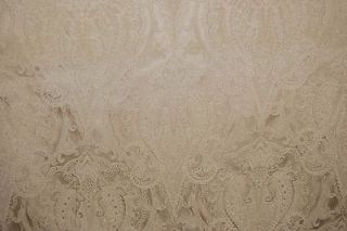 Duralee Antique Gold Paisley Damask Drapery Upholstery Fabric