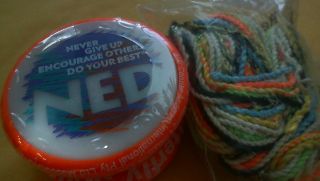 lot the ned show yoyo orange and replacement string yo