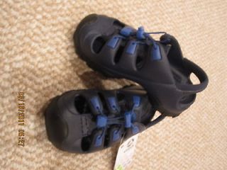 nwt crocs navy trailbreak sandals c10 11