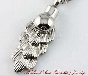 An Angels Wing Cremation Jewelry Keepsake Urn With 20 Necklace 